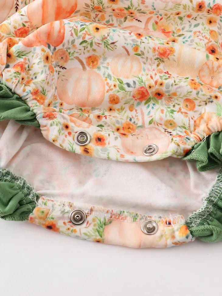Green Ruffle Pumpkin Bubble