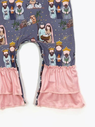 Nativity Ruffle Romper