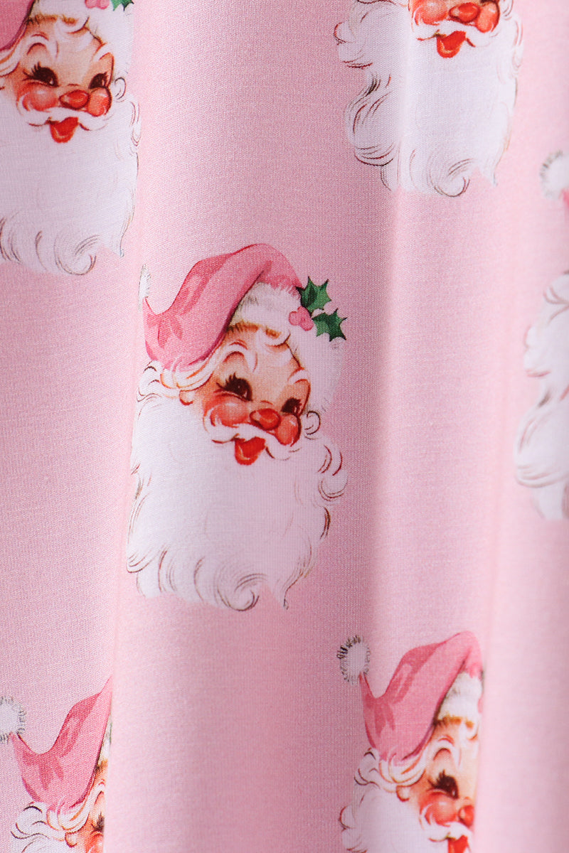 Vintage Pink Santa Set