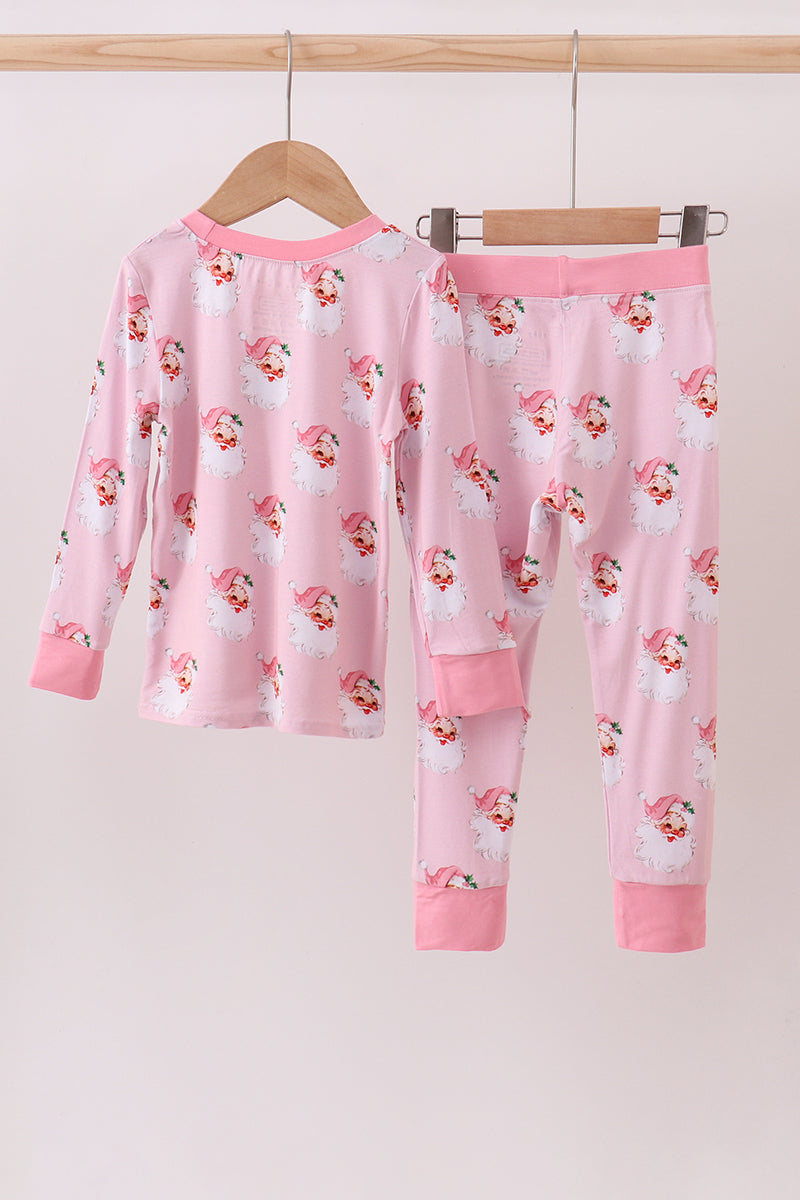 Vintage Pink Santa Set