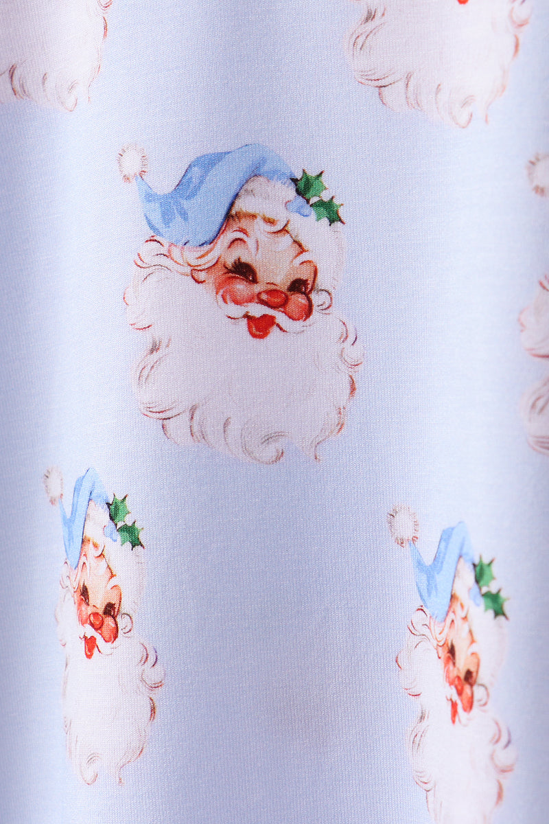 Vintage Blue Santa Set