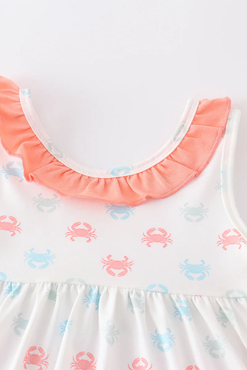 Crab Print Ruffle Set
