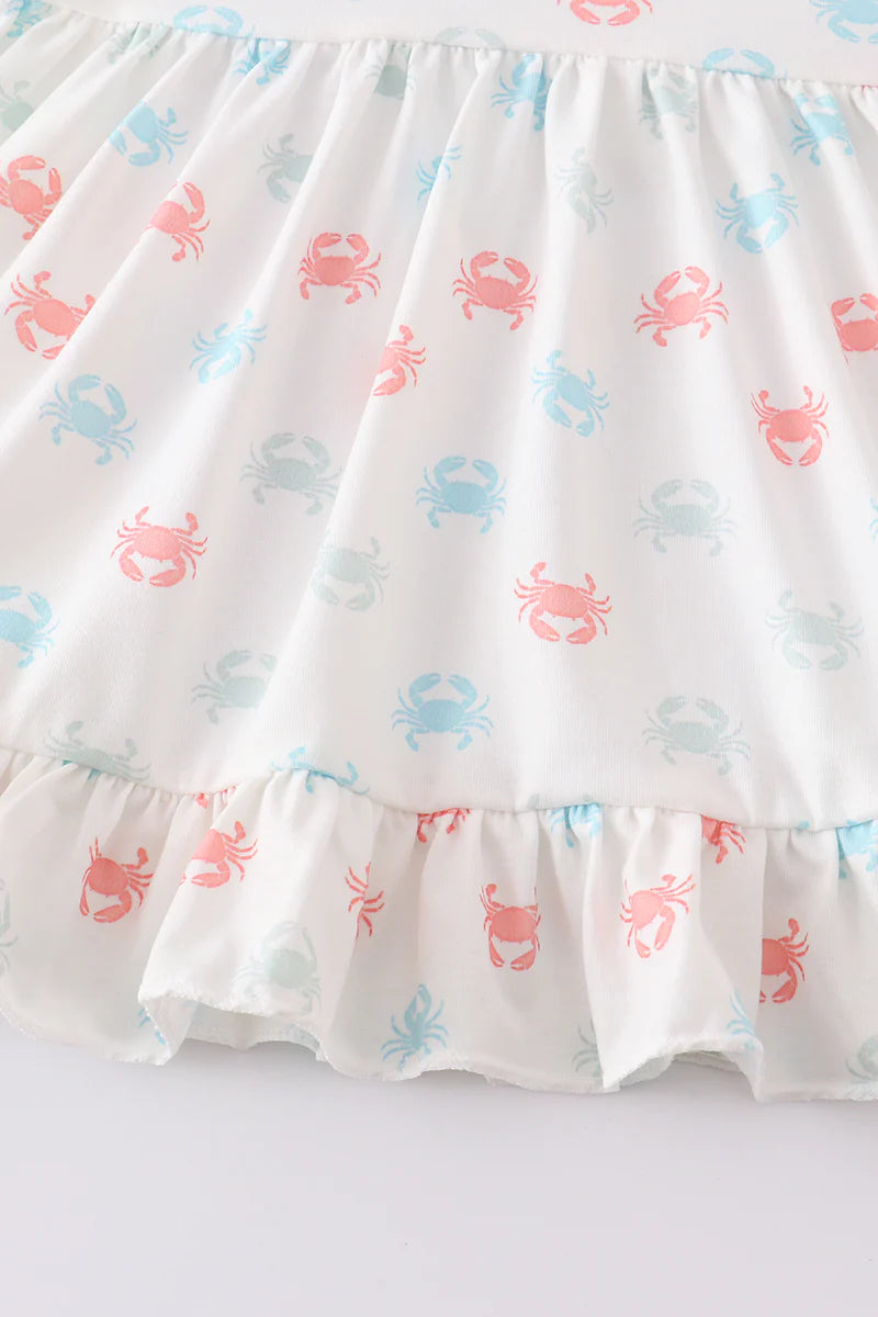 Crab Print Ruffle Set