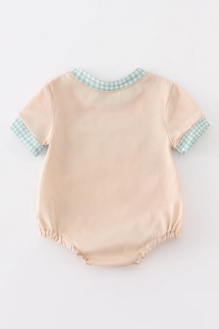 French Knot Pumpkin Romper