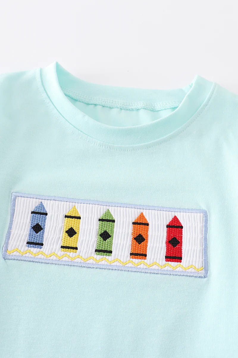 Crayon Smocked Tee