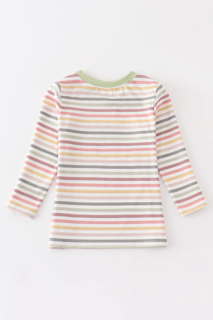 Striped Pocket Long Sleeve Tee