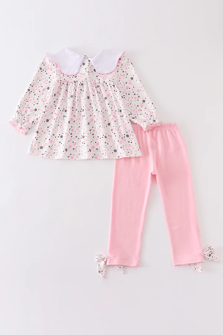 Pink Dot Christmas Tree Set