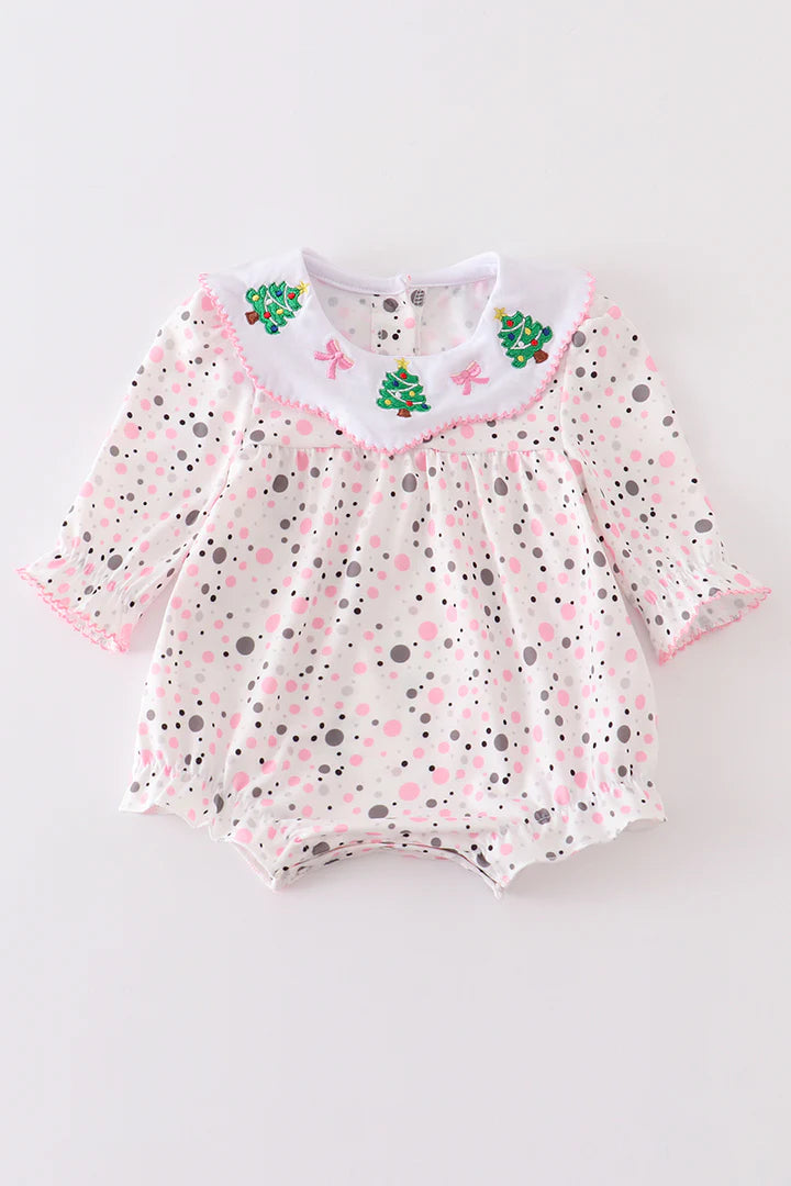 Pink Dot Christmas Tree Bubble
