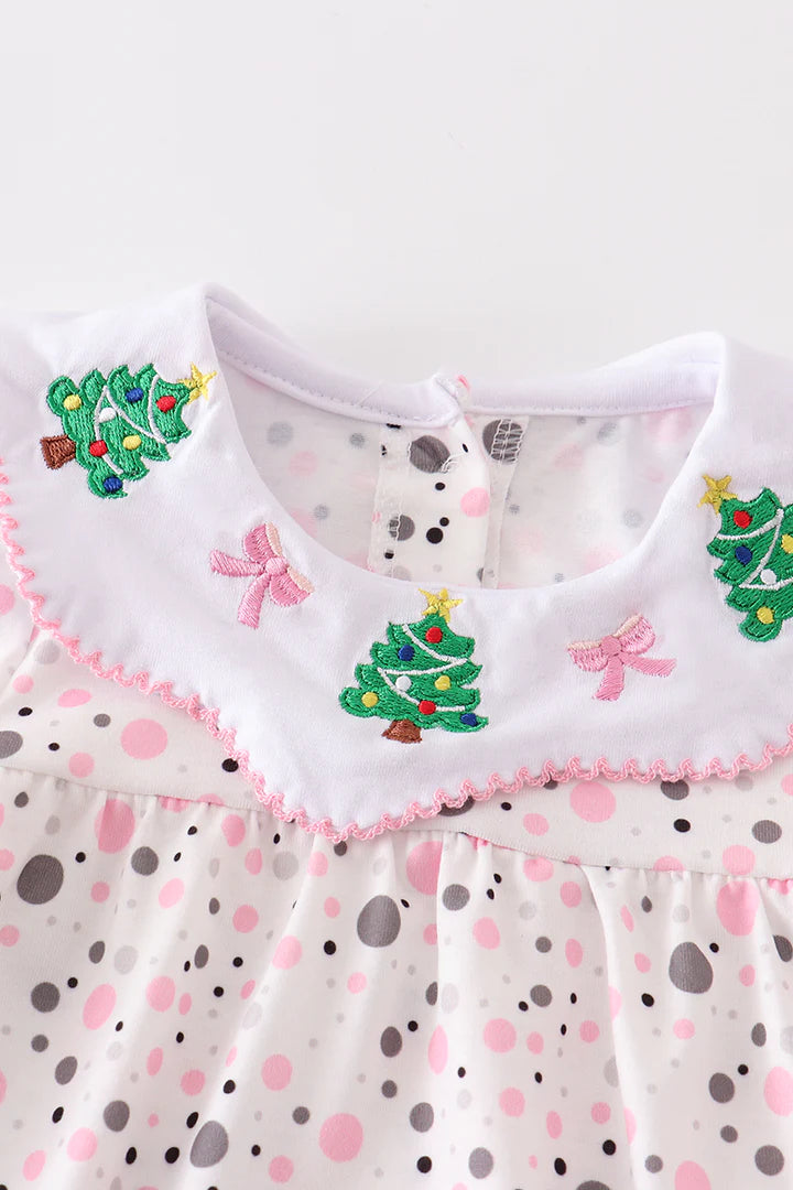 Pink Dot Christmas Tree Bubble