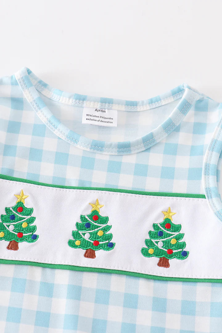 Blue Plaid Christmas Tree JonJon