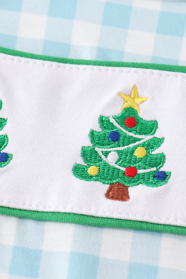 Blue Plaid Christmas Tree JonJon