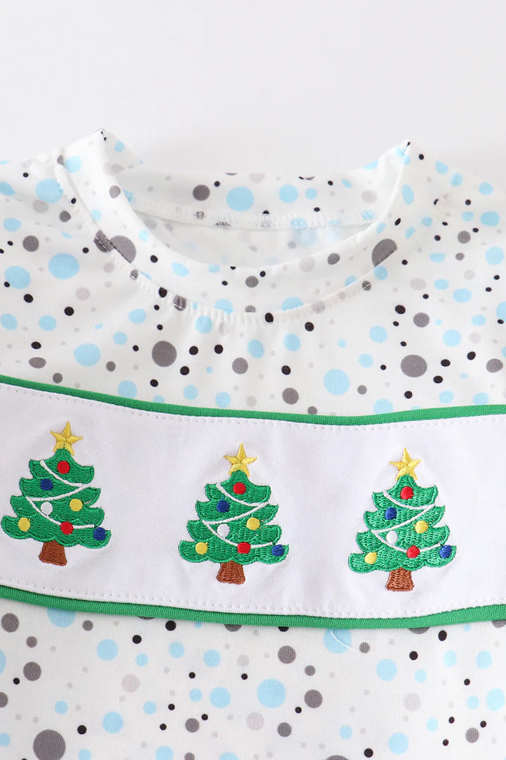 Blue Dot Christmas Tree Set