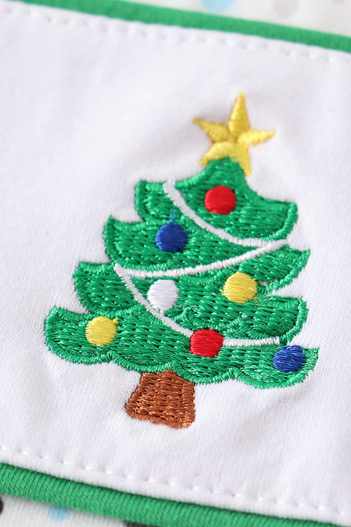Blue Dot Christmas Tree Set