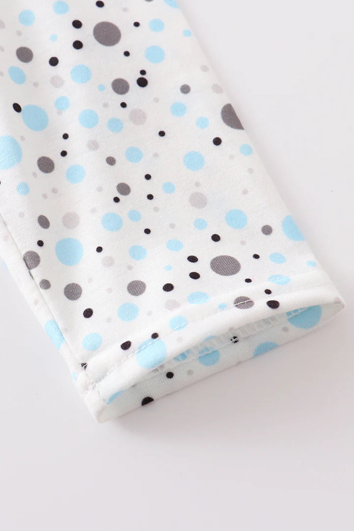 Blue Dot Christmas Tree Set