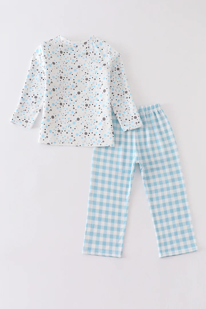 Blue Dot Christmas Tree Set