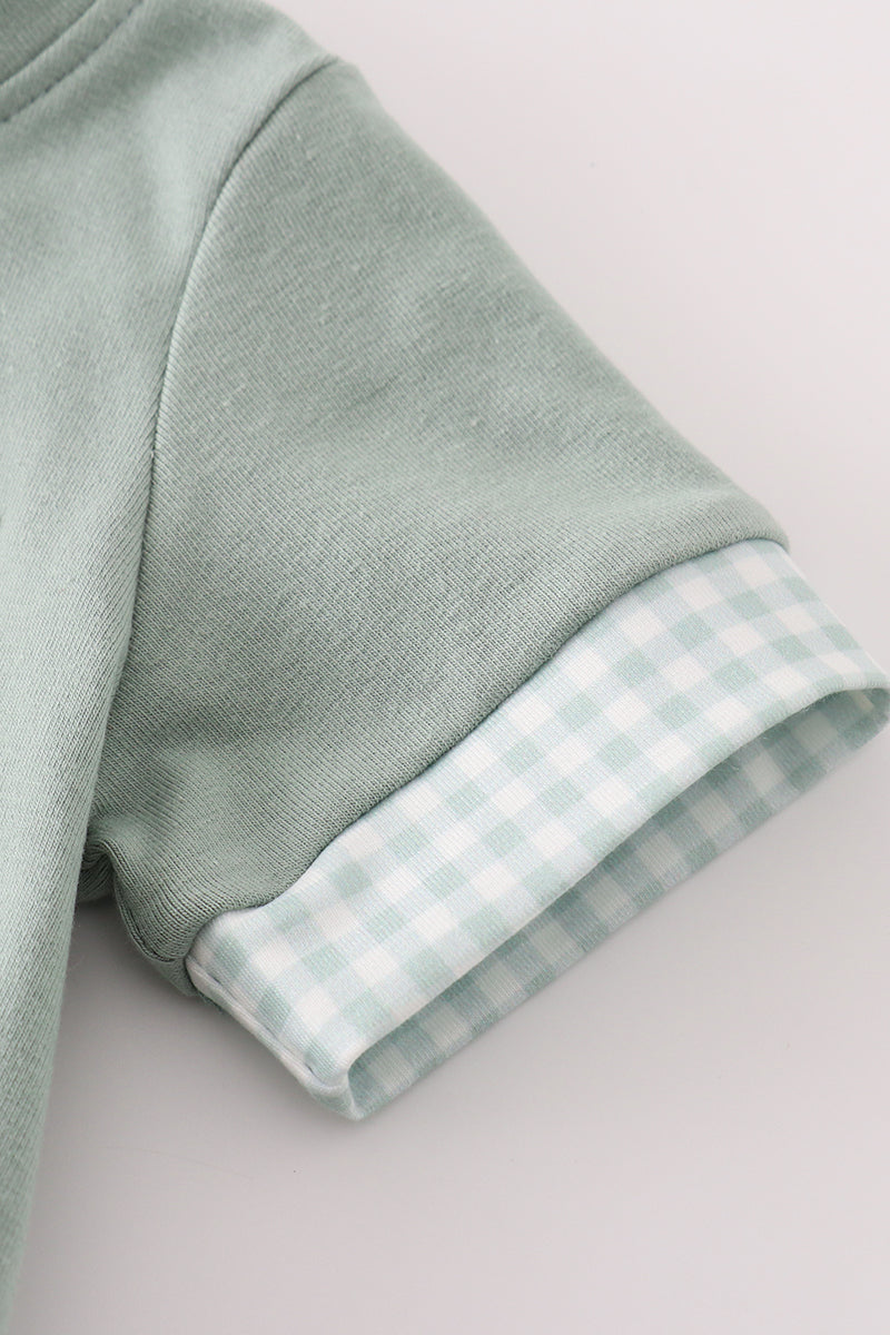 Green Gingham Pocket Bubble