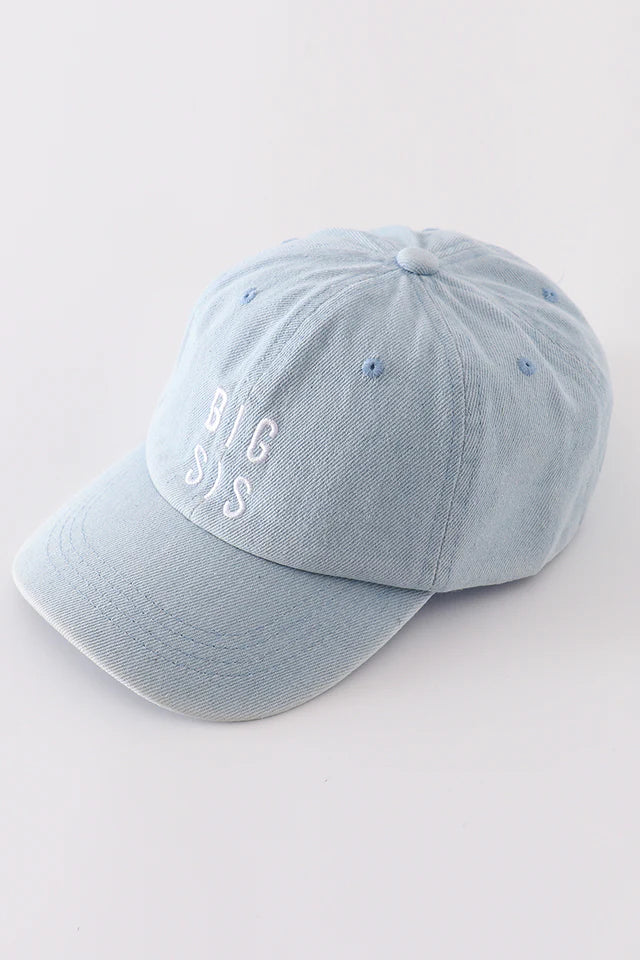 Denim Big / Little Embroidered Cap