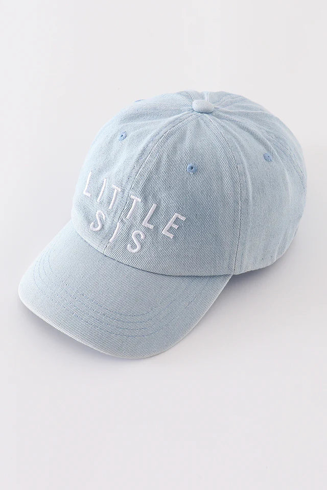 Denim Big / Little Embroidered Cap
