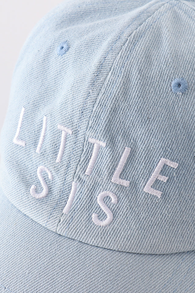 Denim Big / Little Embroidered Cap