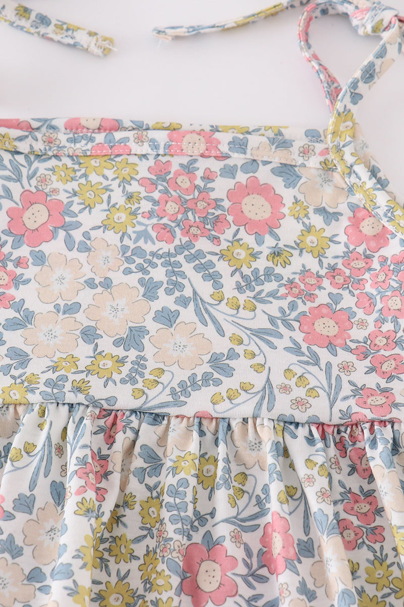 Gingham Wildflower Shorts Set
