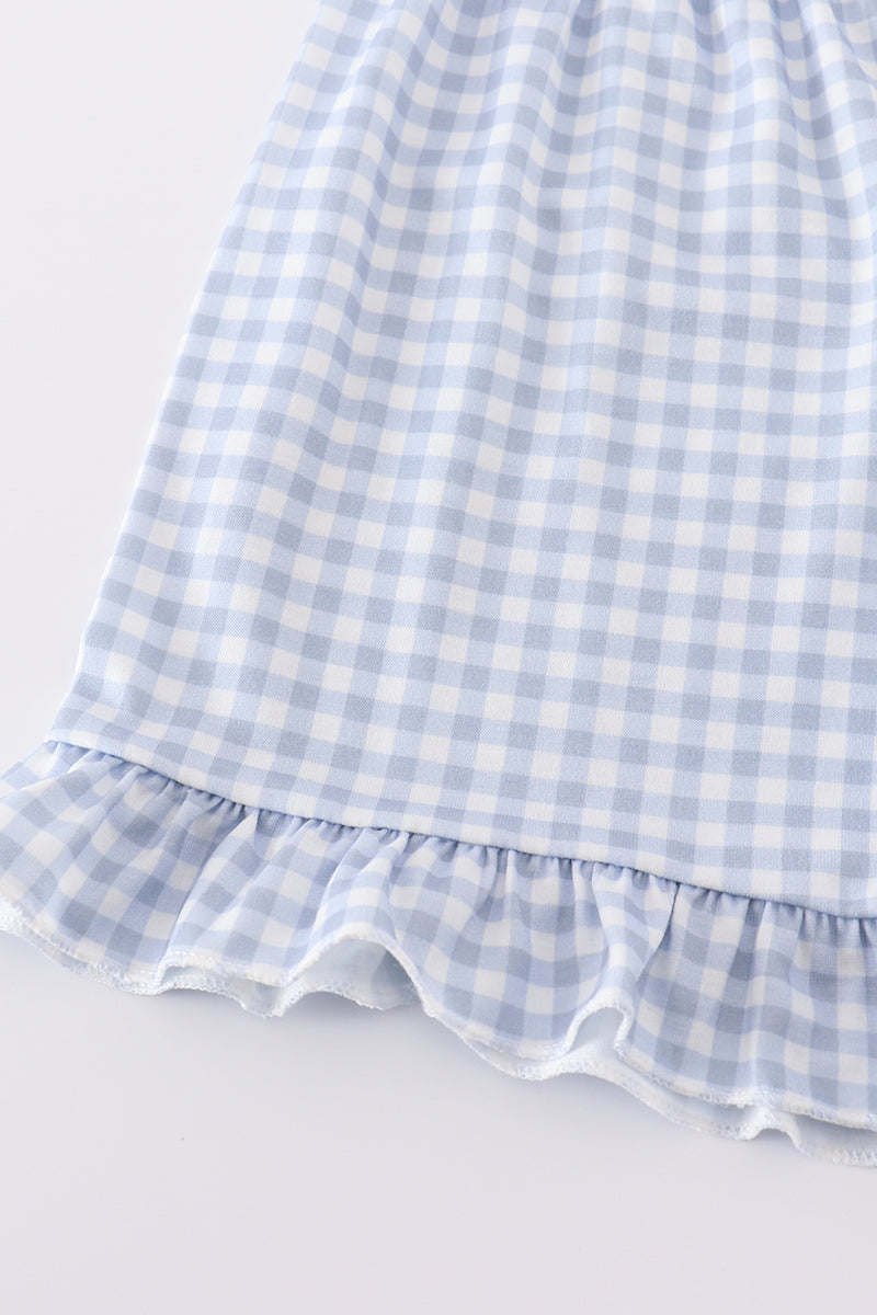 Gingham Wildflower Shorts Set