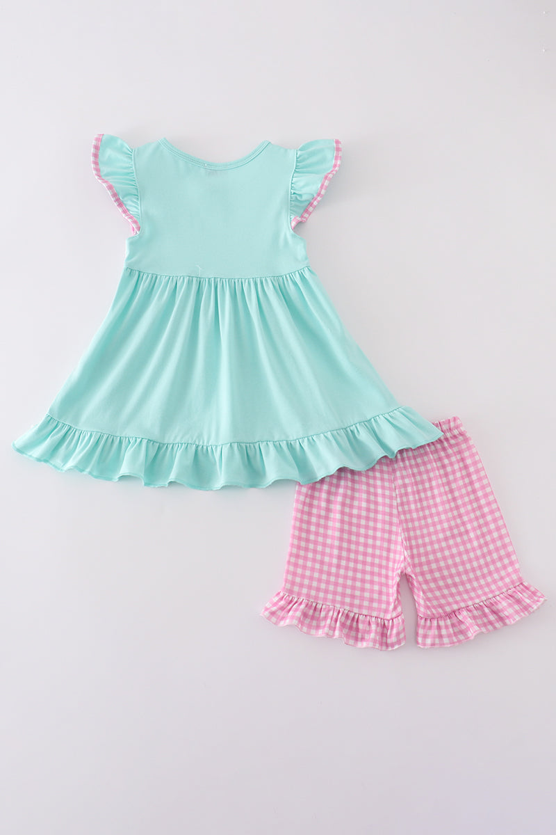 Smocked Princess Shorts Set