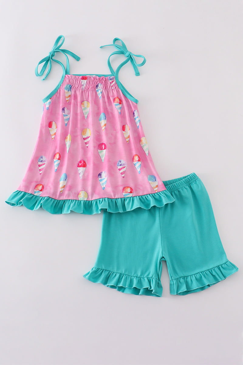 Ice Cream Shorts Set