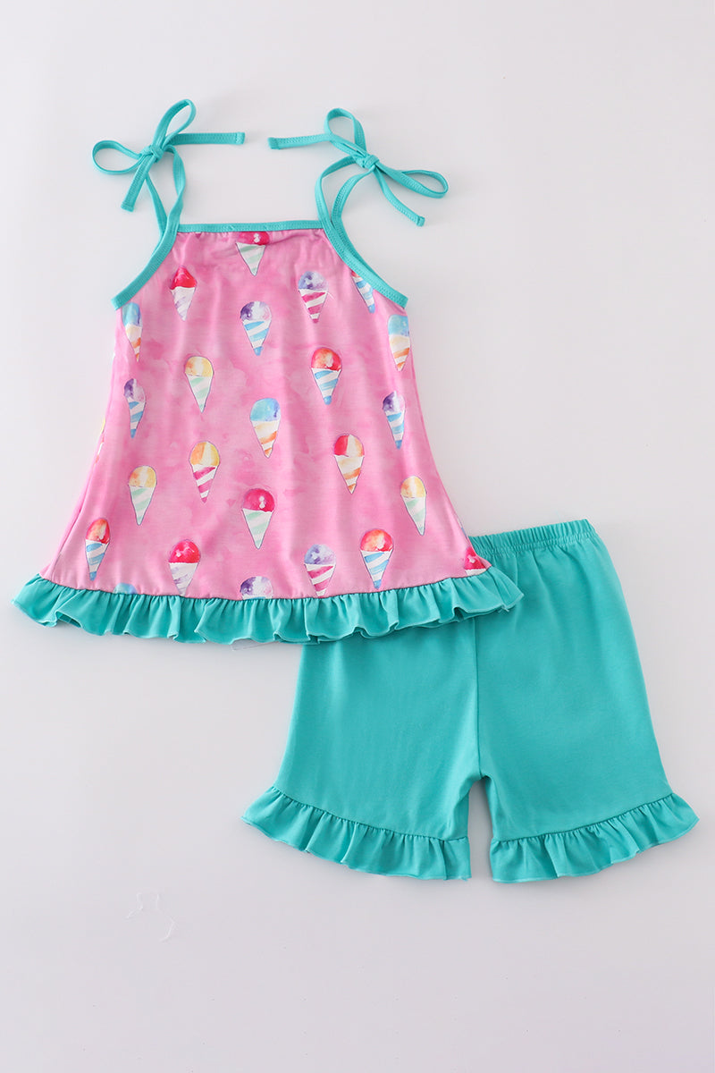 Ice Cream Shorts Set