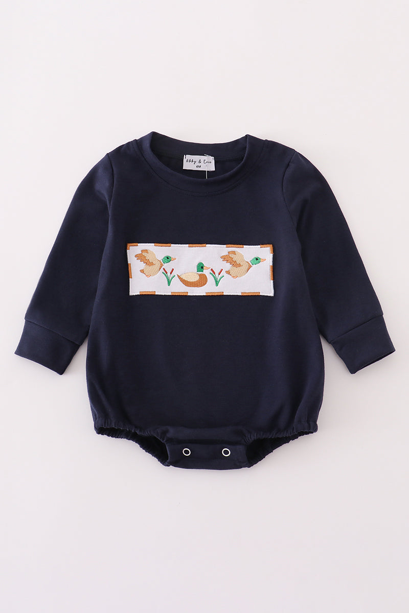 Navy Duck LS Bubble