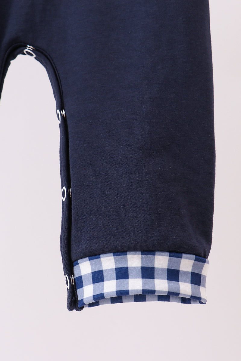 Boys Navy Nativity Romper