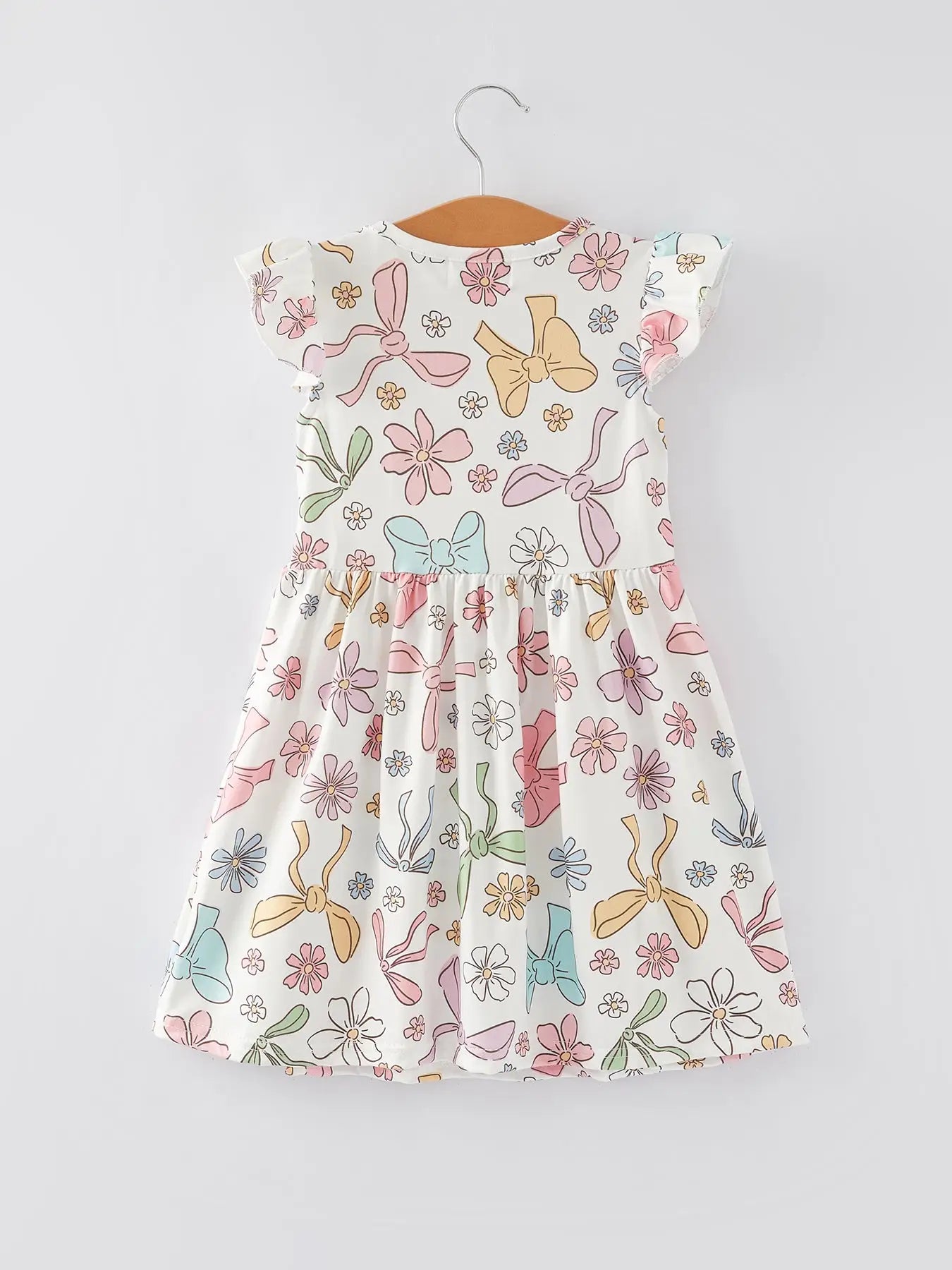 Floral Bows Twirl Dress