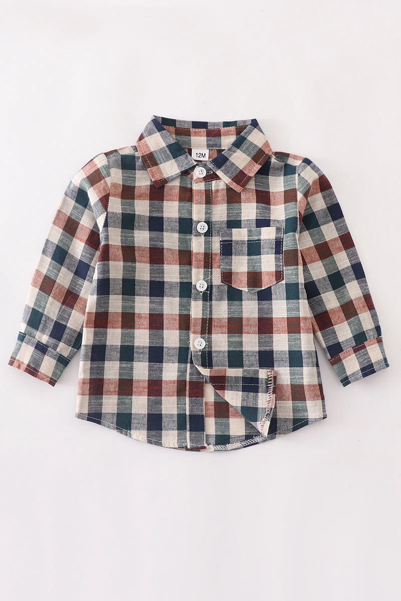Vintage Plaid Button Down
