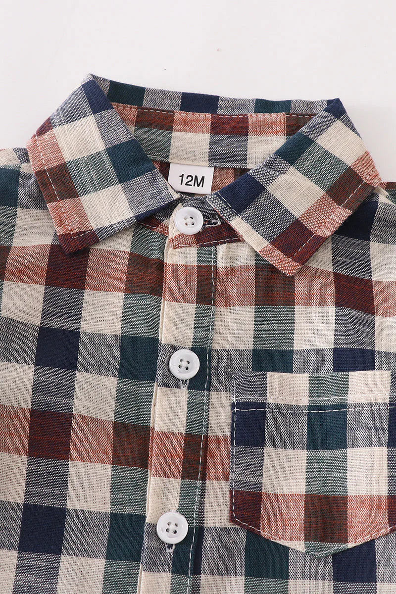 Vintage Plaid Button Down