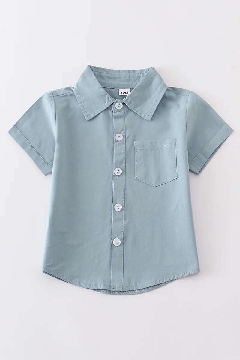 Dusty Blue Button Down