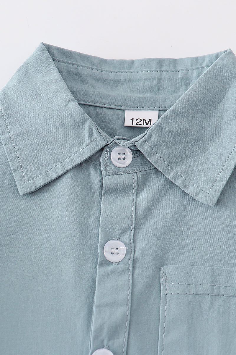 Dusty Blue Button Down