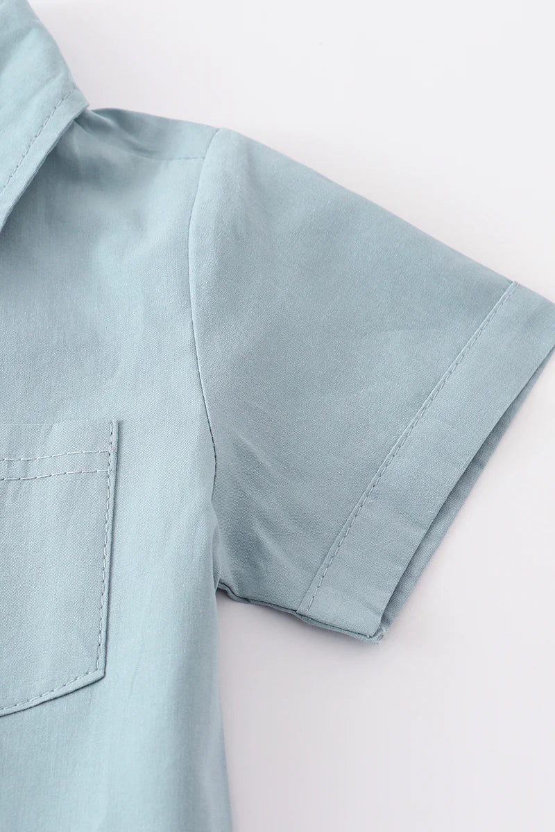 Dusty Blue Button Down