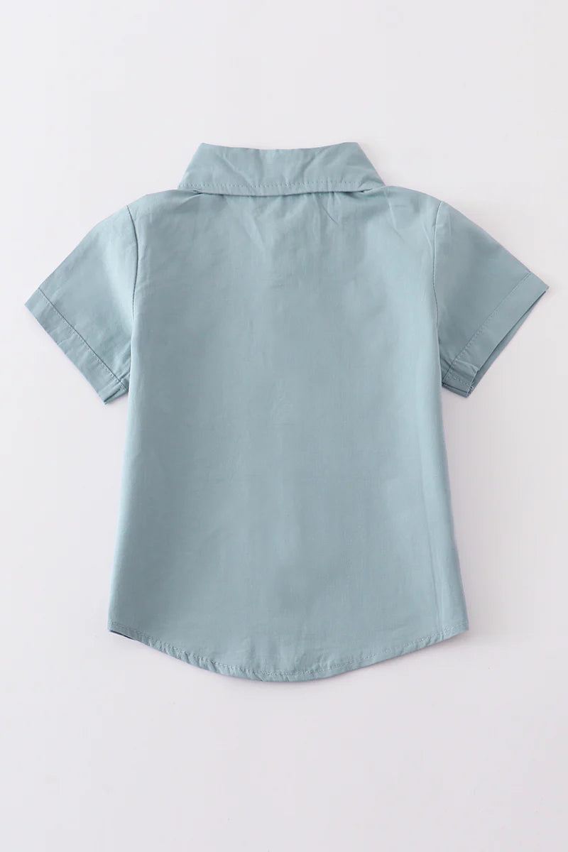 Dusty Blue Button Down