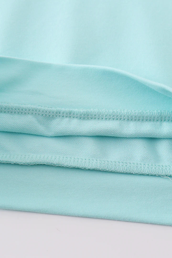 Mint Pink Colorblock Sweatshirt