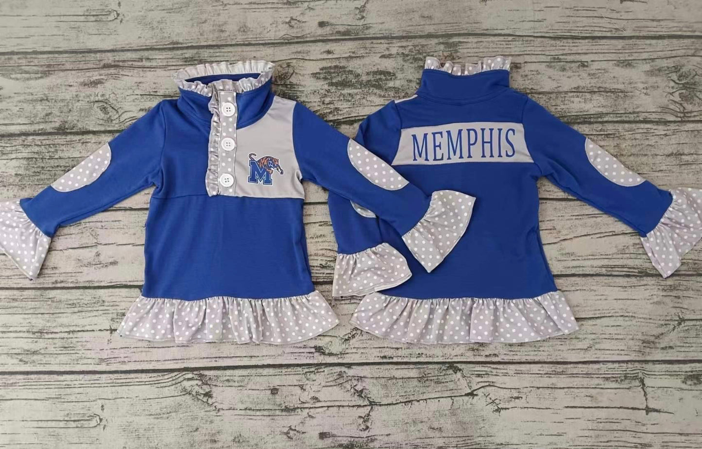 Memphis Tigers Ruffle Pullover
