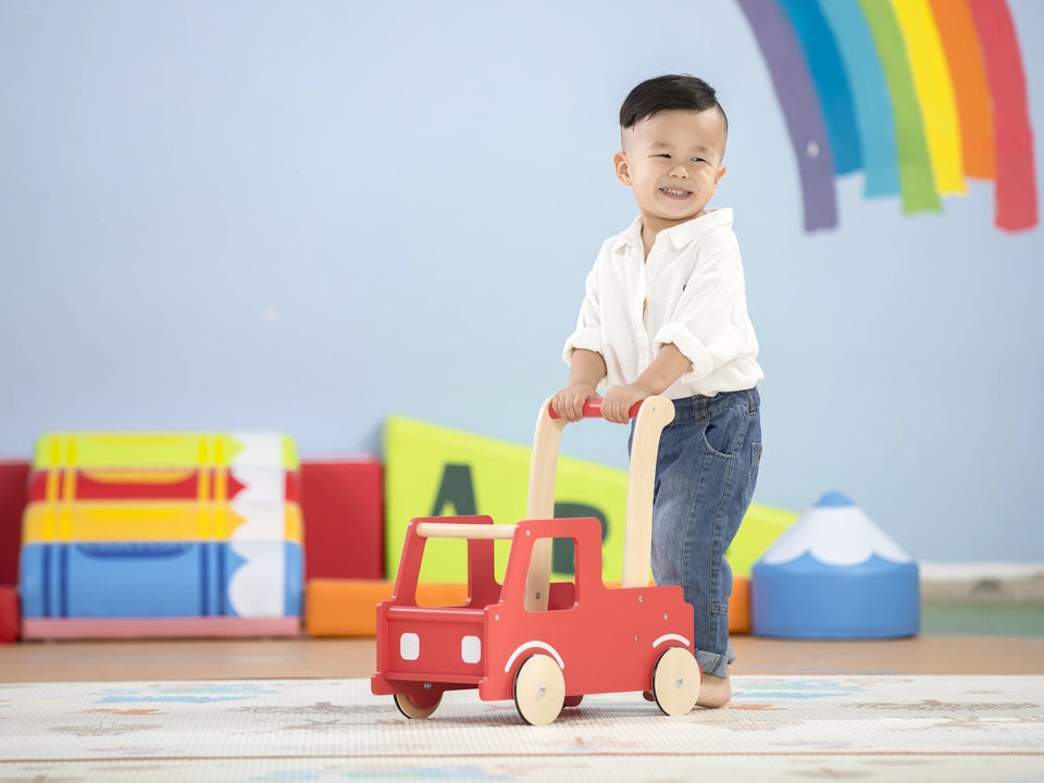 Wooden Push Truck