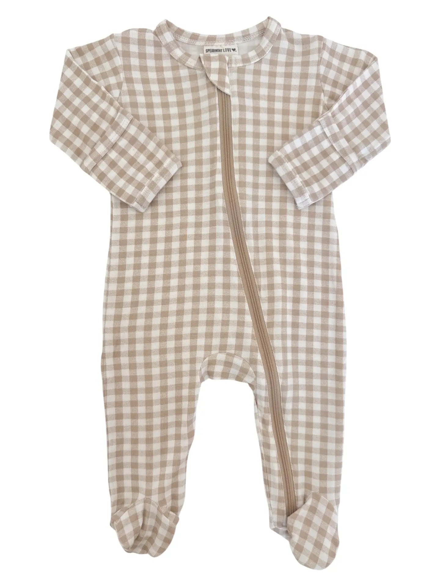 Tan Gingham Sleeper