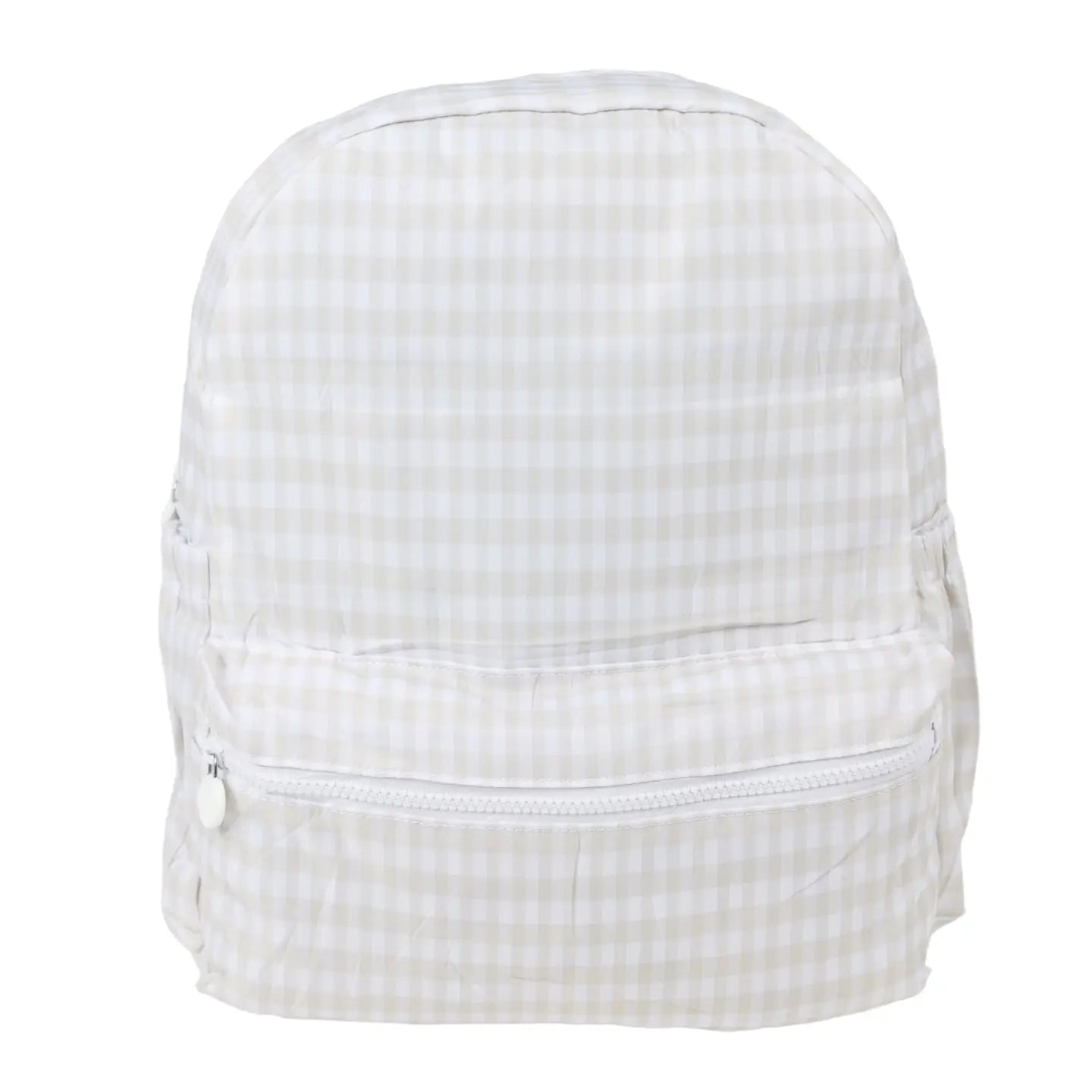 Backpack: Khaki Gingham