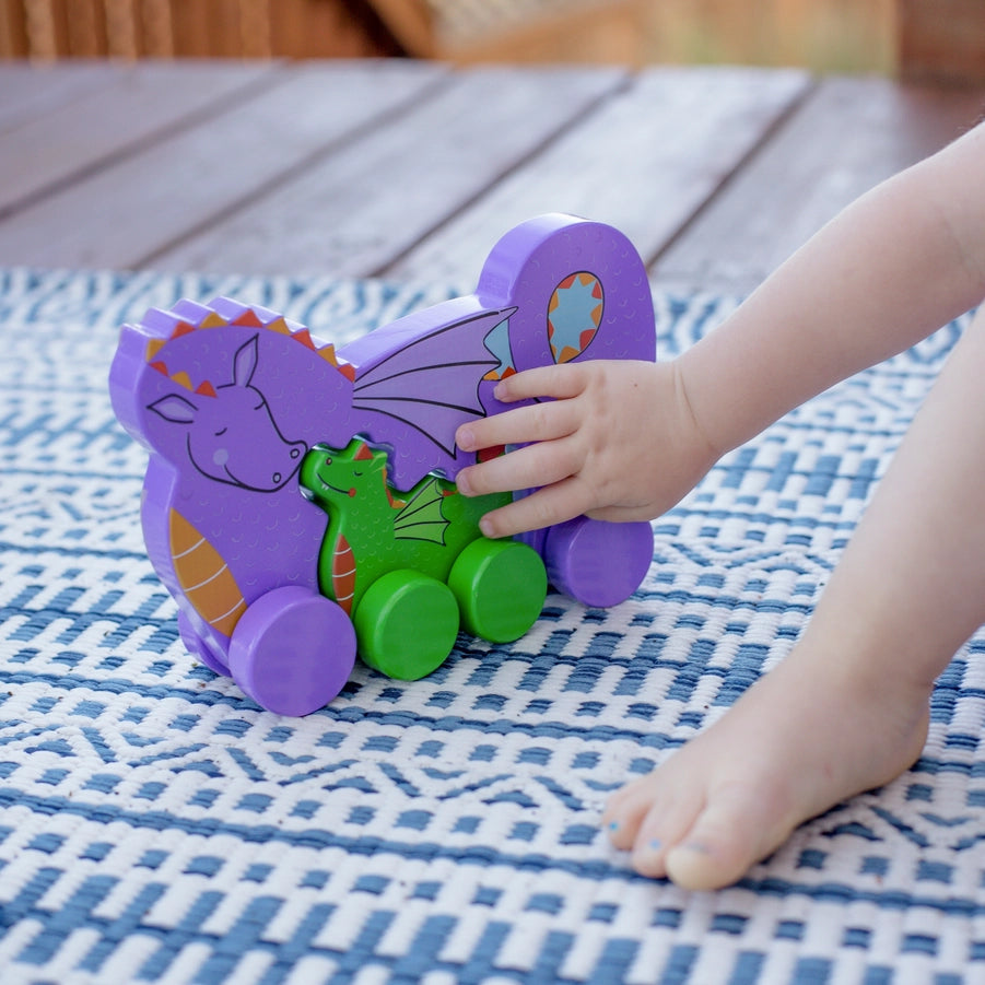 Dragon Big & Little Wooden Roller