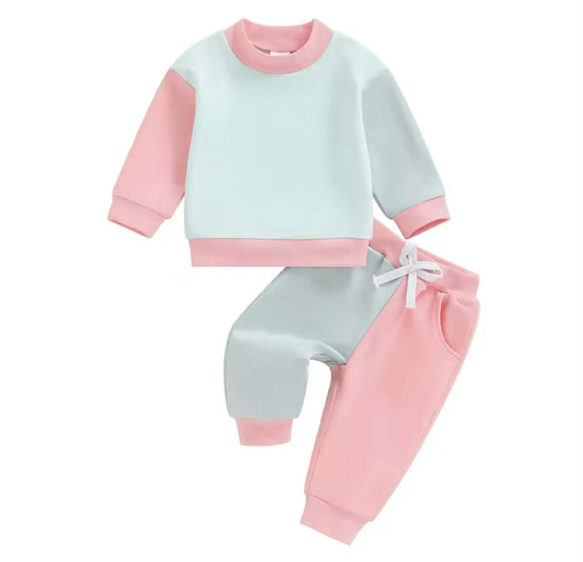 Pink Colorblock Set