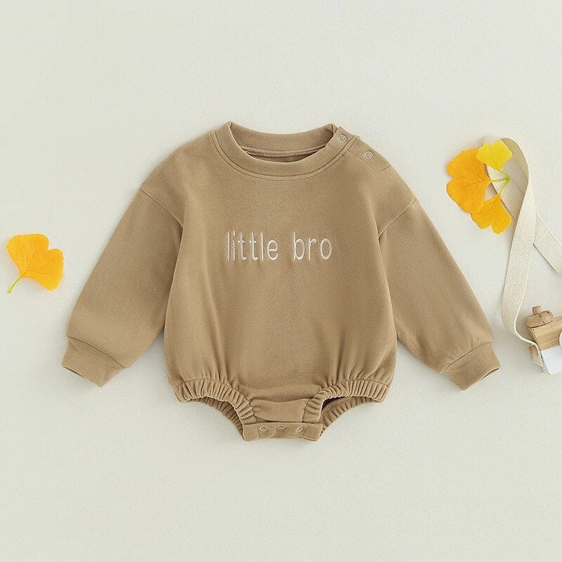 Little Bro Embroidered Sweatshirt Bubble