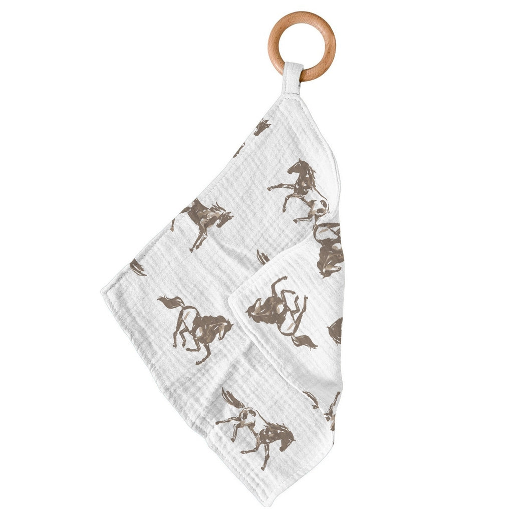 Galloping Horses Blankie Teether