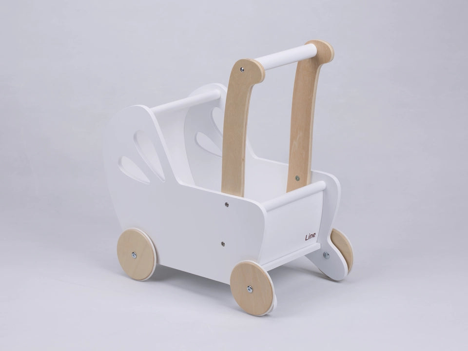 Wooden Doll Pram