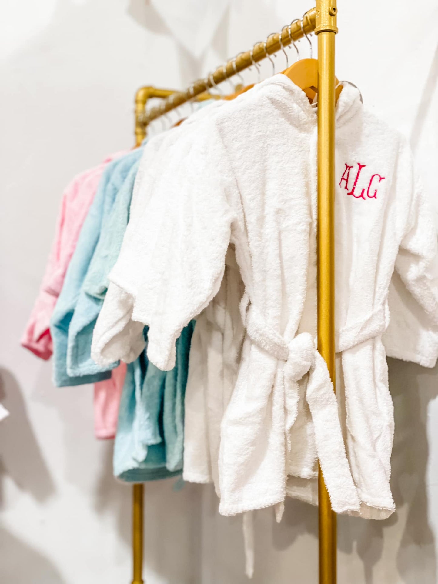 Pink Organic Cotton Bath Robe