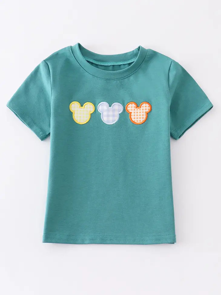 Blue Mouse Applique Tee