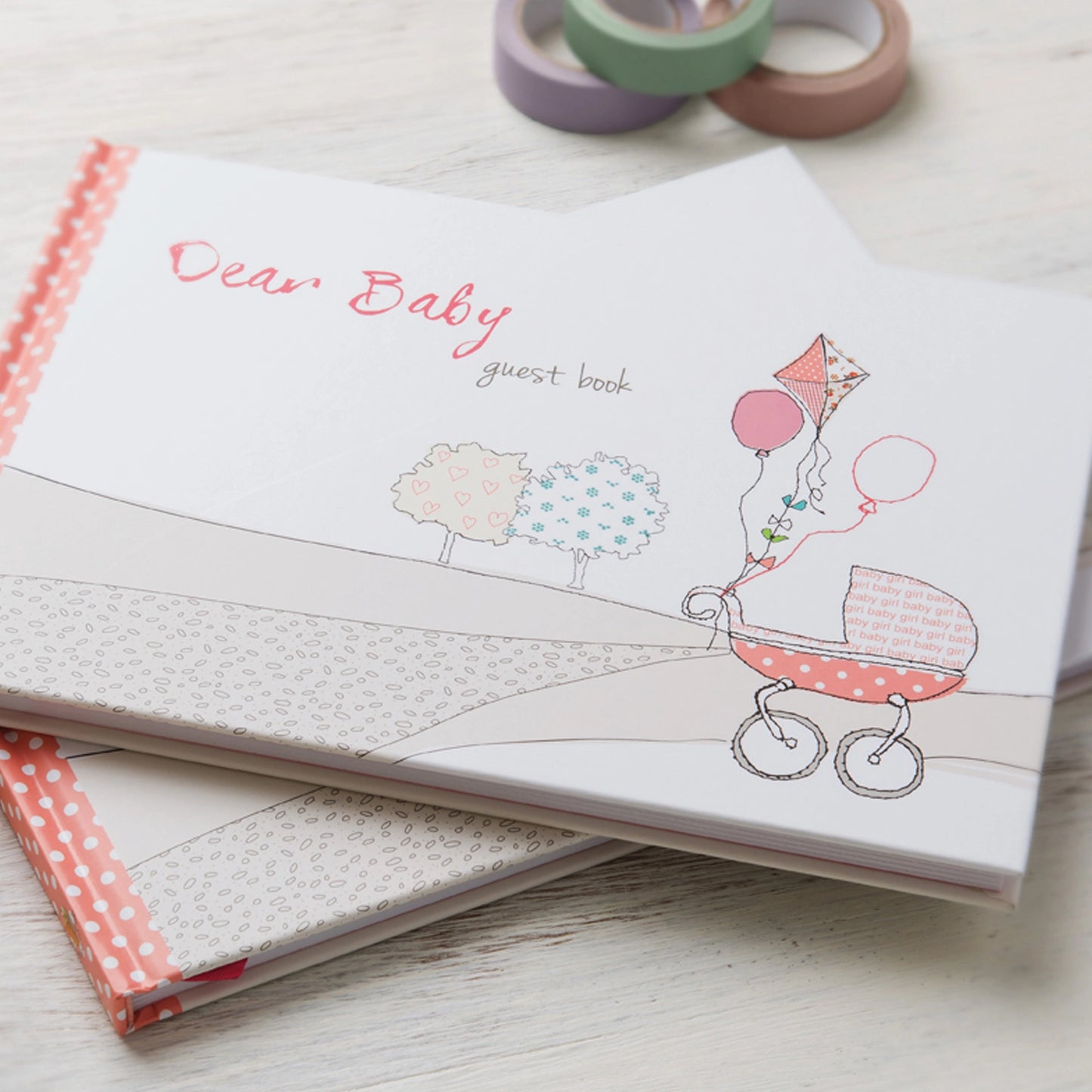 Dear Baby Guest Book: Pink